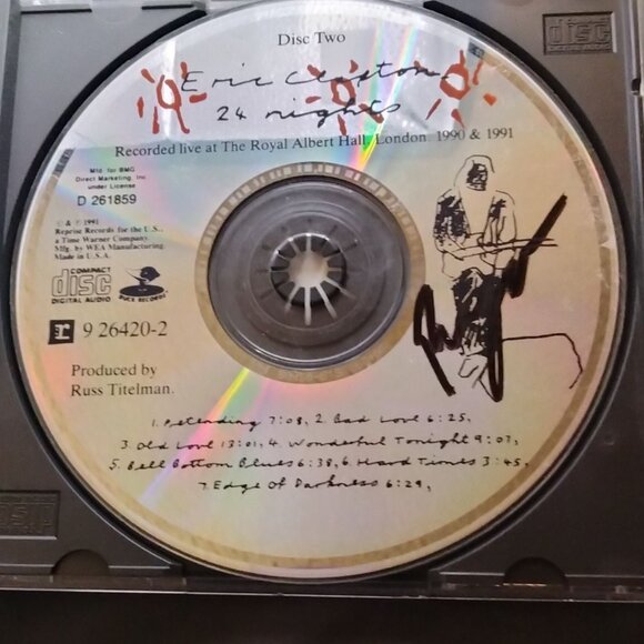 Eric Clapton 24 Nights Live Album 2 Disc Set Royal Albert Hall 1990 1991 CD - Picture 5 of 6